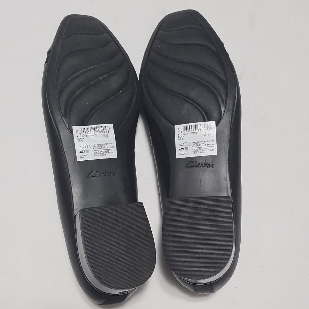 NEW Clarks Black Flats - Picture 4 of 6